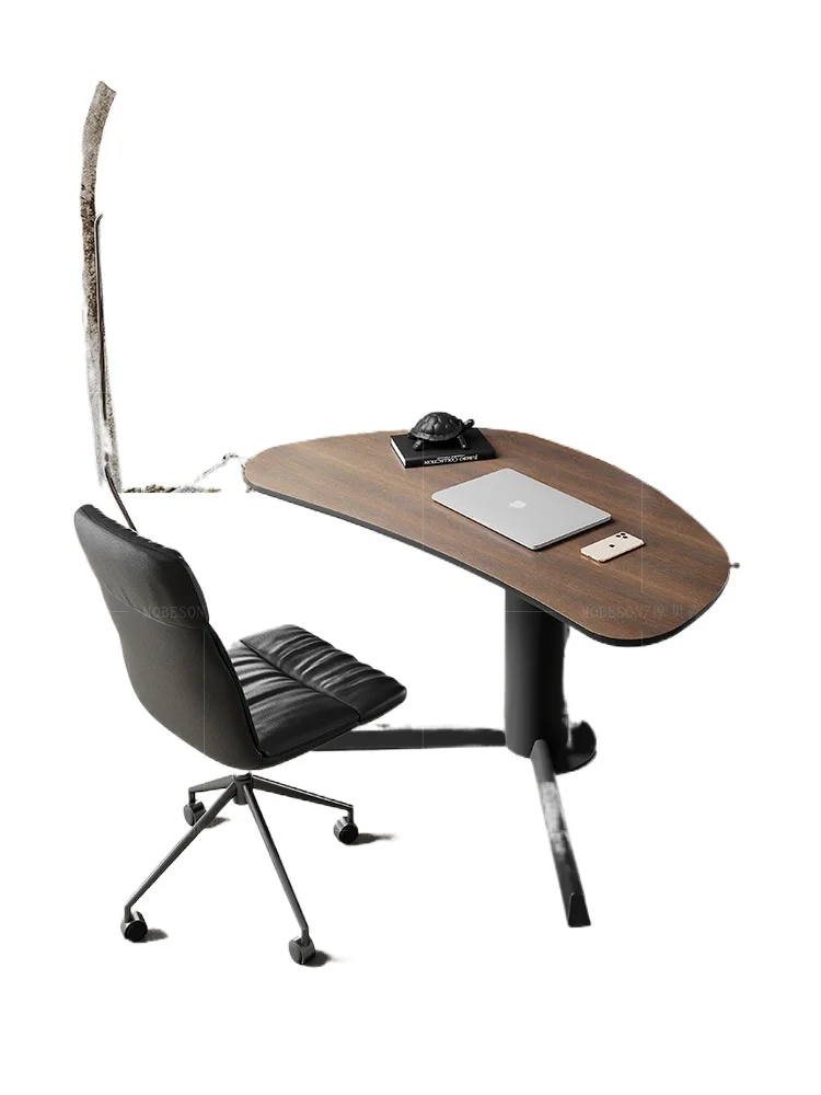 Superior sense study desk household small apartment special-shaped desk work notebook computer desk