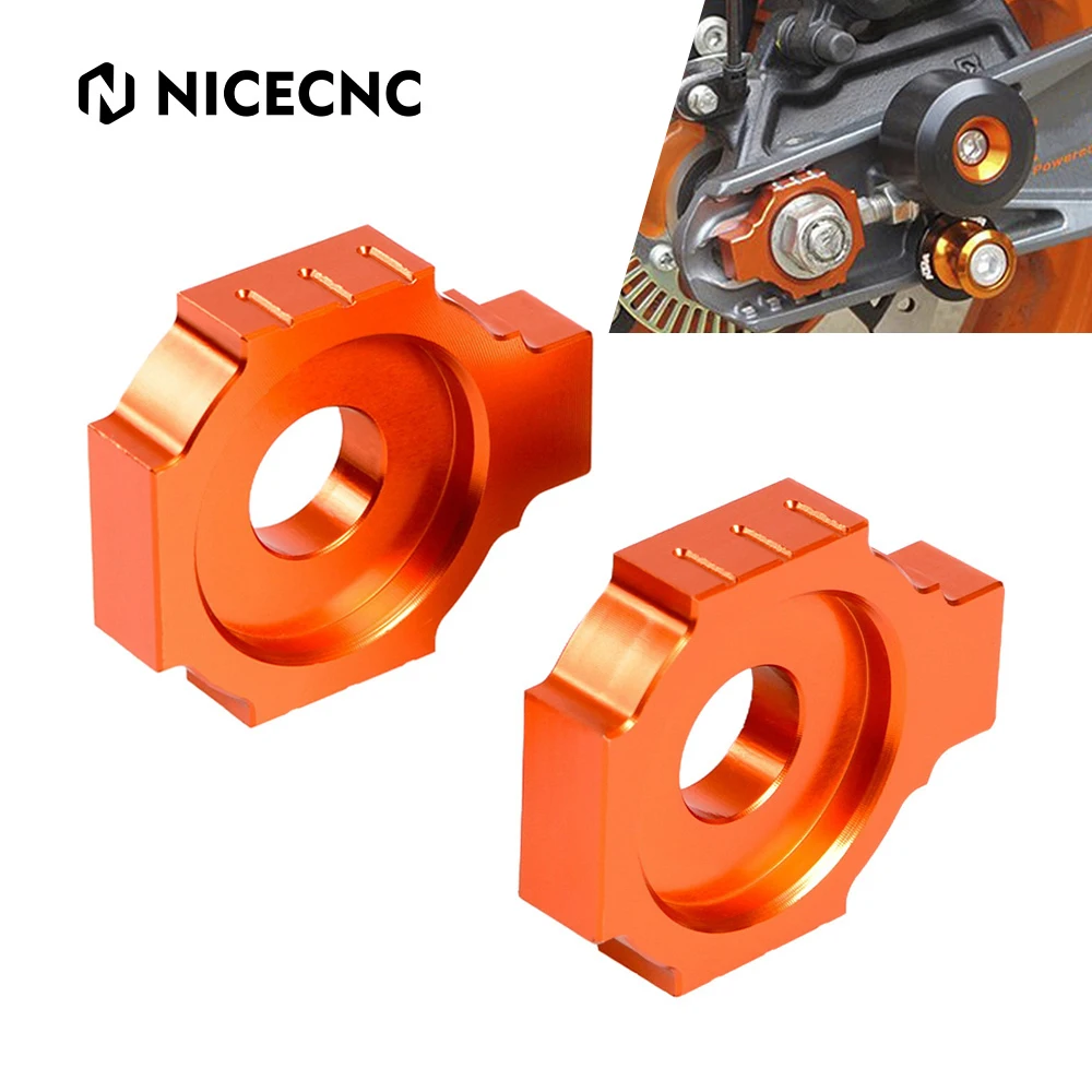 

Motorcycle Rear Axle Blocks Chain Adjuster for KTM RC390 390 Duke RC125 RC200 125 200 Duke 2014-2020 2021 2022 2023 2024