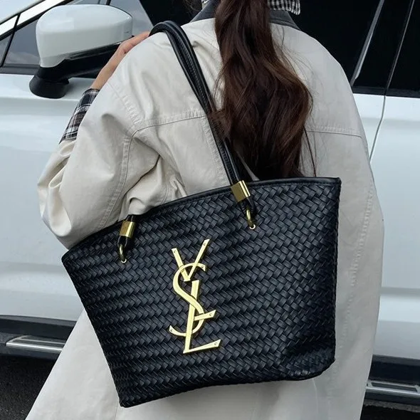 

Большая женская сумка-тоут 2025 года, просторная кожаная сумка через плечо, шикарная и универсальная сумка-переноска для работы, путешествий и повседневного использования