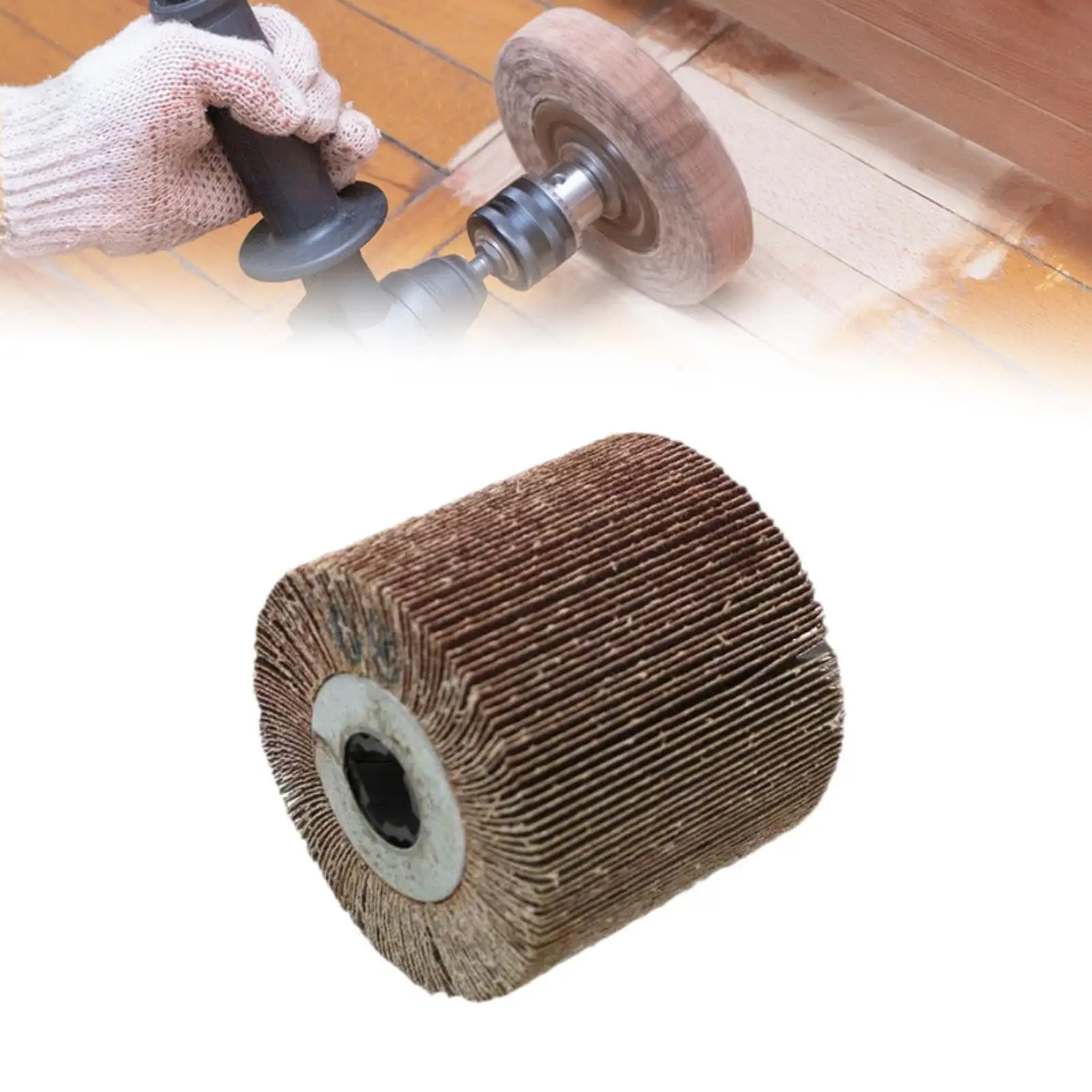Wire Sand Drawing Polishing Burnishing Wheel Burnishing Polishing Wheel Drum for Polisher Metal Surface Polishing Grinding