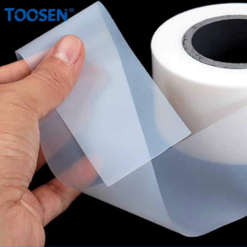  Thick 0.03~0.2mm PTFE Film Sheet Width 50/100mm Translucent High Temperature Resistant Plate Polytetrafluoroethylene Shim