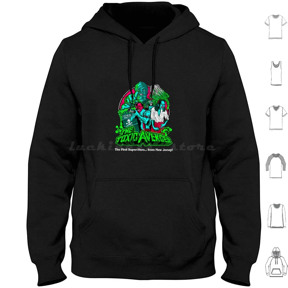 The Toic Avengerer sudaderas con capucha de manga larga Toxic Avenger Lloyd Kaufman The Toxic Avenger Toxie Troma Tromaville