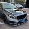 Für Mercedes Benz GLA Klasse X156 GLA45 Carbon Faser Auto Frontschürze Lippe Front lip Diffusor Vorderen Kinn Spoiler Körper Kit 5