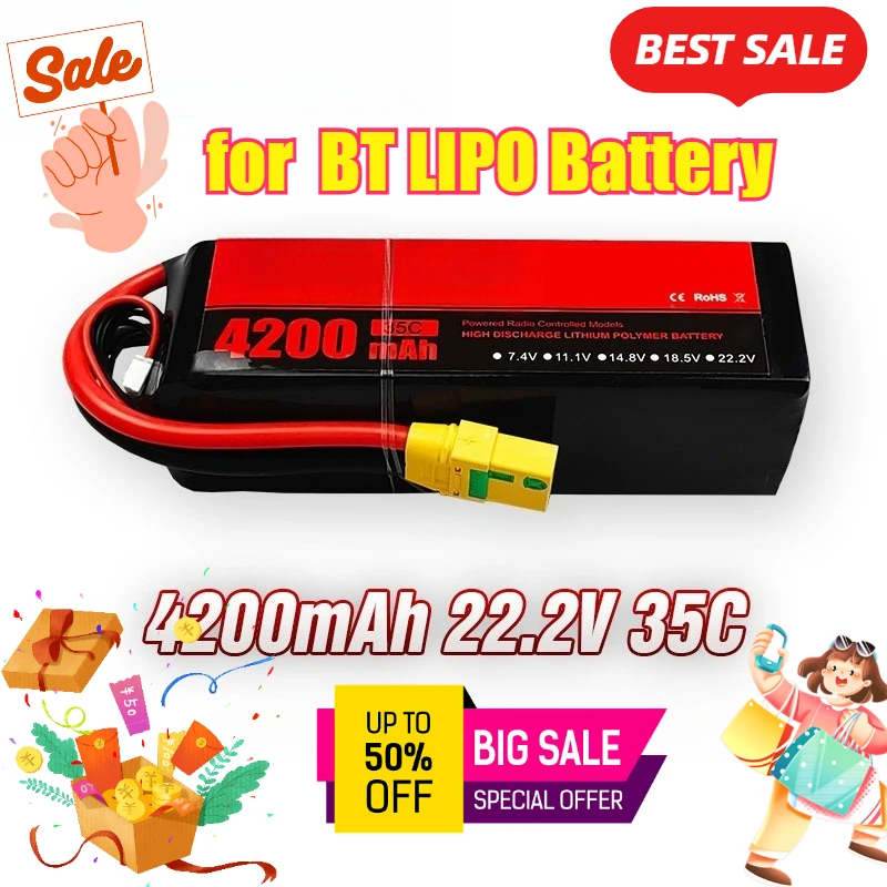 

4200mAh/6S/22.2V/35C for BT LIPO Baiter Aircraft Model Battery