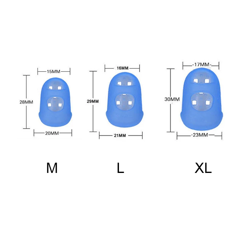 5pcs/Lot Multifunctional Silicone Thimbles Hollowed Out Breathable Protective Finger Sleeve DIY Crafts Sewing Accessories