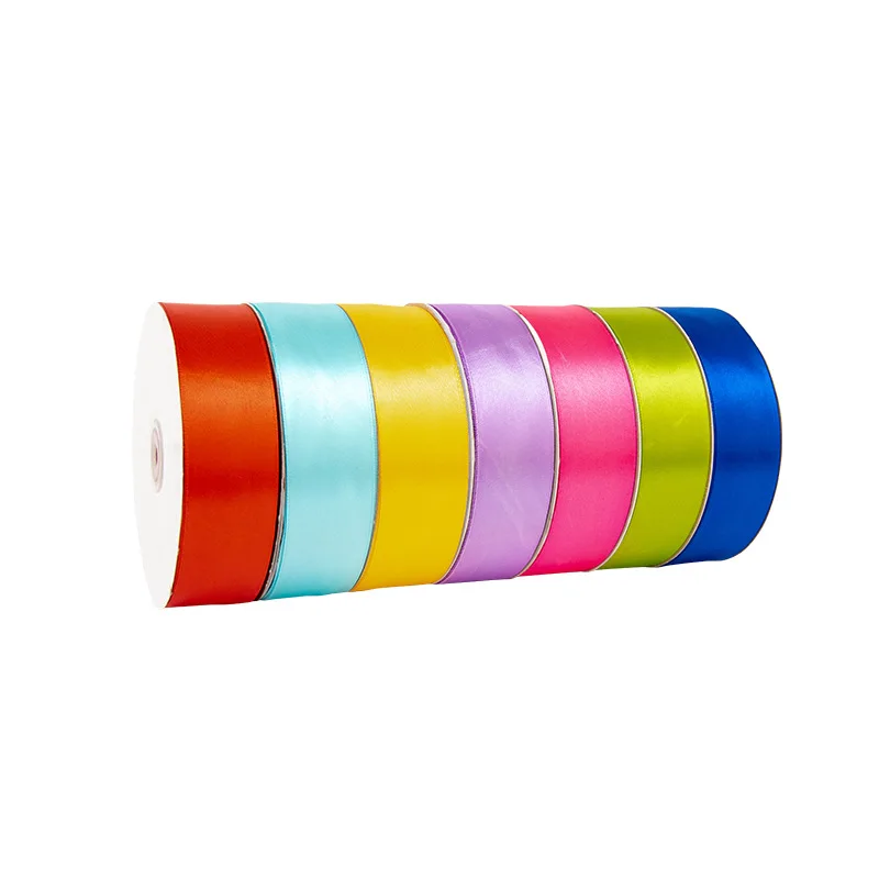 100yard/roll 4cm Silk Polyester Ribbon for Bow Craft Wedding Christmas Decoration DIY Card Gift Wrapping