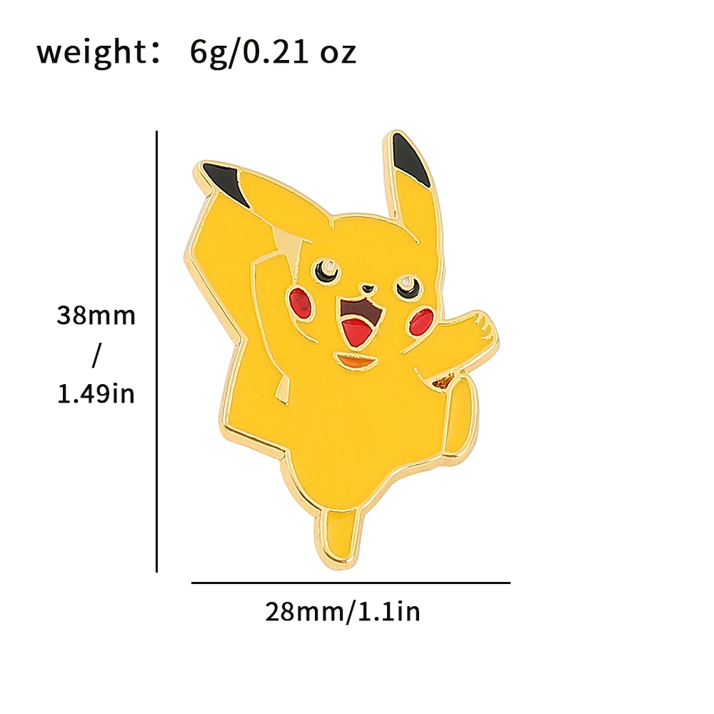 Niedliche Cartoon-Fantasie-Kreaturen Emaille-Pins, Anime-Stil Monster-Anstecknadeln, Metall-Abzeichen für Rucksack und Kleidung Dekoration – Detail 1