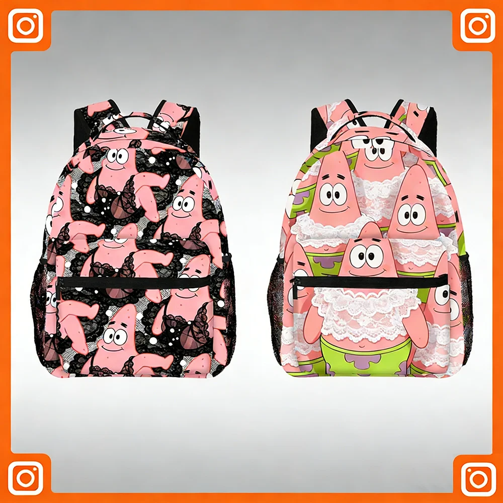 

Кружевной рюкзак Patrick Star, милый мультяшный рюкзак, модная сумка для повседневного использования и путешествий