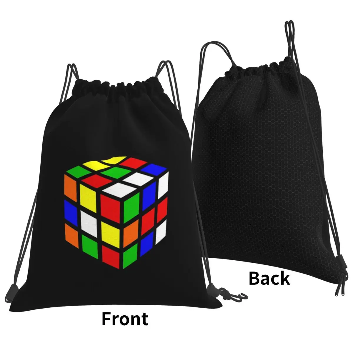 Magic Cube Backpacks Portable Drawstring Bags Storage Bag Book Bags for Travel School