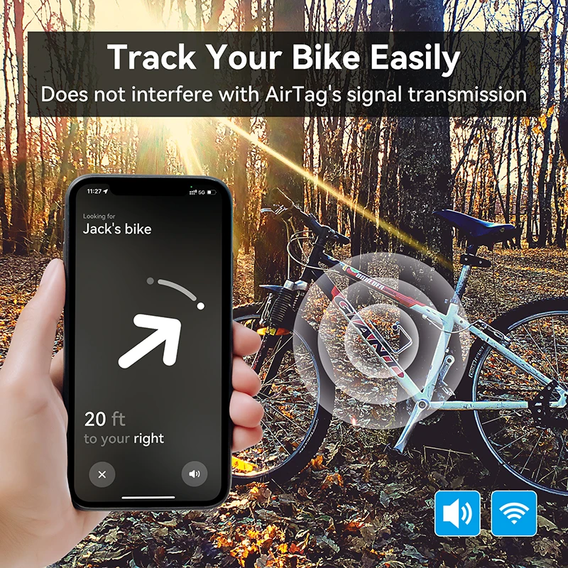 ل أبل AirTag حافظة دراجة جبل محدد دراجة جبل حامل حماية ل الهواء علامة المقتفي يغطي مقاوم للماء زجاجة قفص