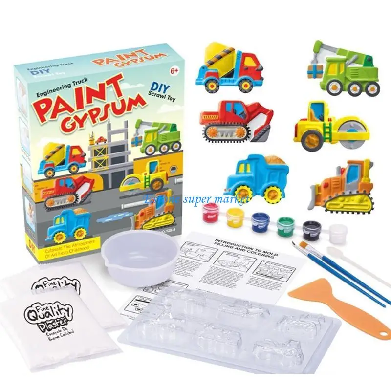 090B Kids Crafts and Arts Set Painting Training School Gifts Dinosaurs Animals Vehicles Cakes Girls