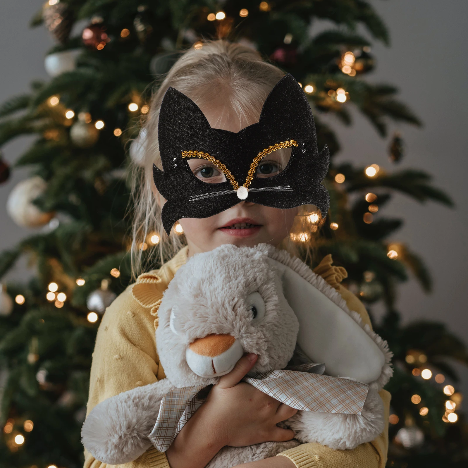 

4Pcs Animal Masks Eye Shades Halloween Cosplay Masquerade Women Girls Adults Toy Stylish Accessories Kids Safe Sturdy Skin