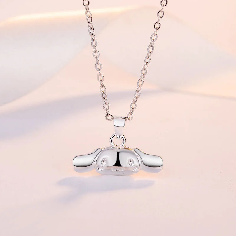 Miniso clavicle chain silver plated best friend student couple birthday gift Sanrio Yugui Dog Melody Kulomi necklace