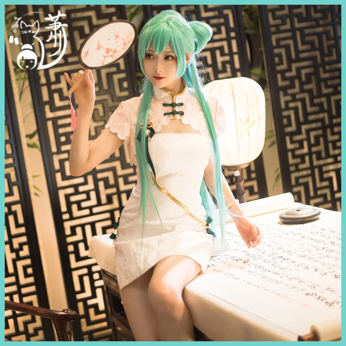 ボーカロイド-チャイナドレス-コスプレ衣装-伝統的な中国アニメーション-女性服-ファッショナブルな文化衣装アクセサリー