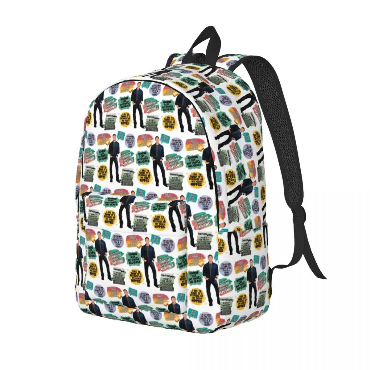 

Dean Winchester Quotes Student Backpack School Bag Hiking Travel Daypack for Men Women Fashion Bookbag Shoulder Bags