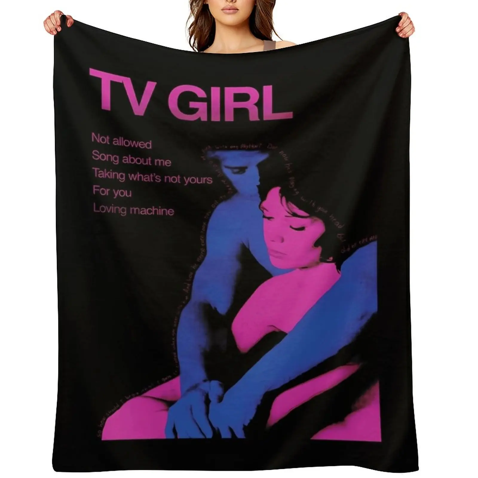 

Who Really Cares - Tv Girl Throw Blanket Plush Thermal Cute Plaid Tourist Blankets