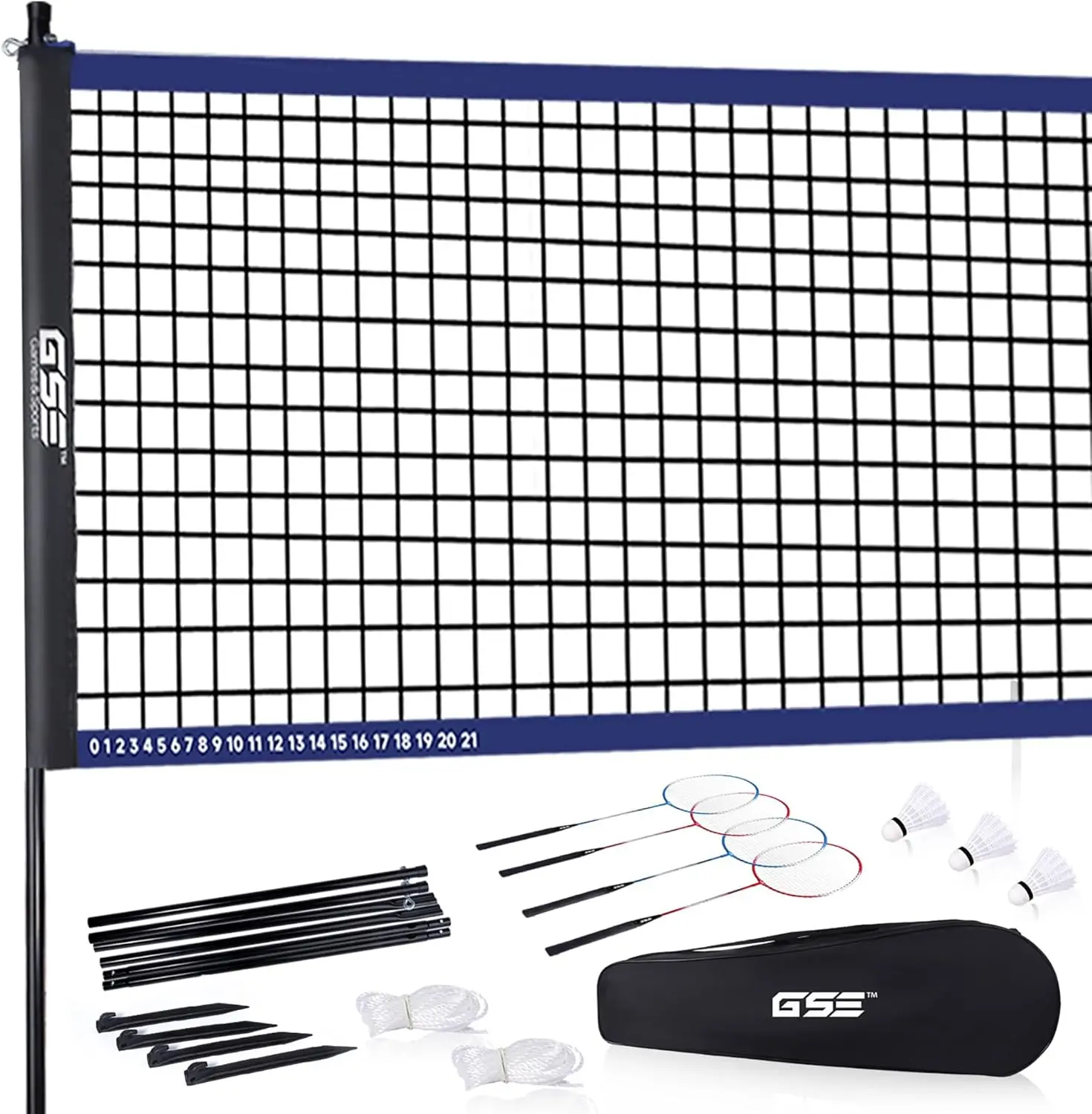 

Outdoor Yard Sports Net Game Set for Backyards, Parks, Beach, Lawn. Volleyball Set, Badminton Set OR