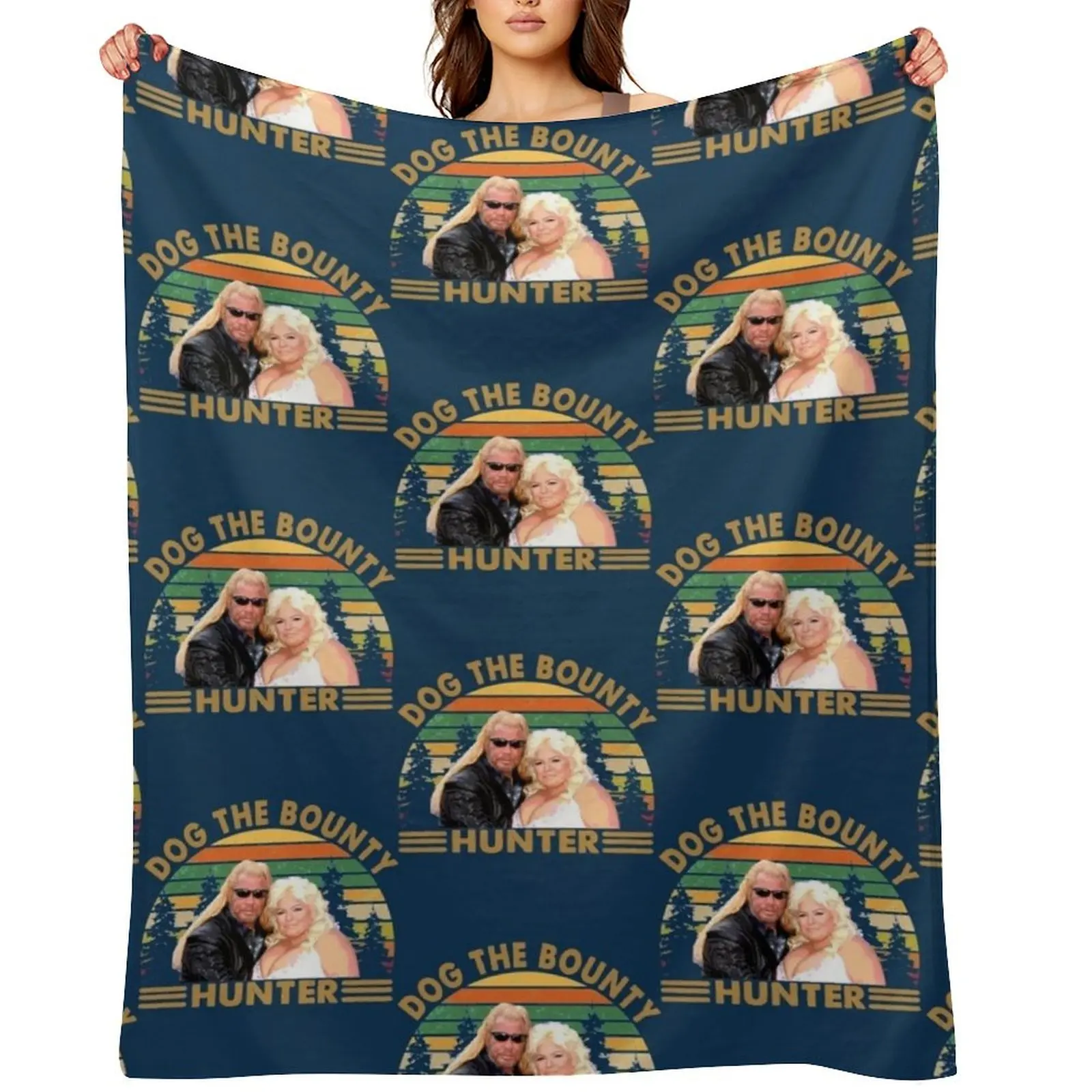 

Dog the Bounty Hunter Throw Blanket Flannels Cute Sofa Quilt Luxury Designer Blankets