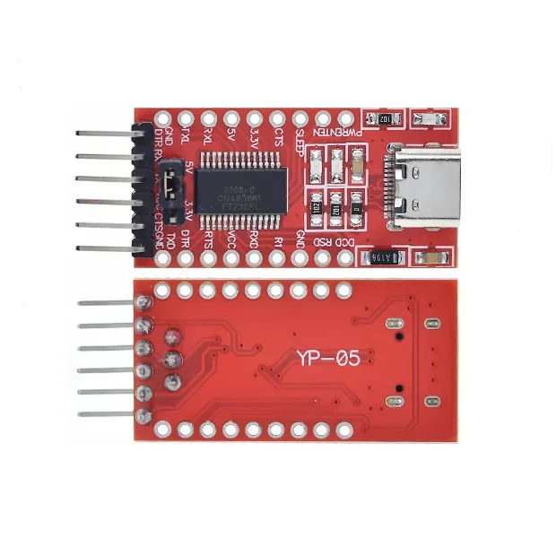 USB to TTL Support 3.3V 5V FT232RL module special download cable mini Type-C interface DC 3.3V-5V