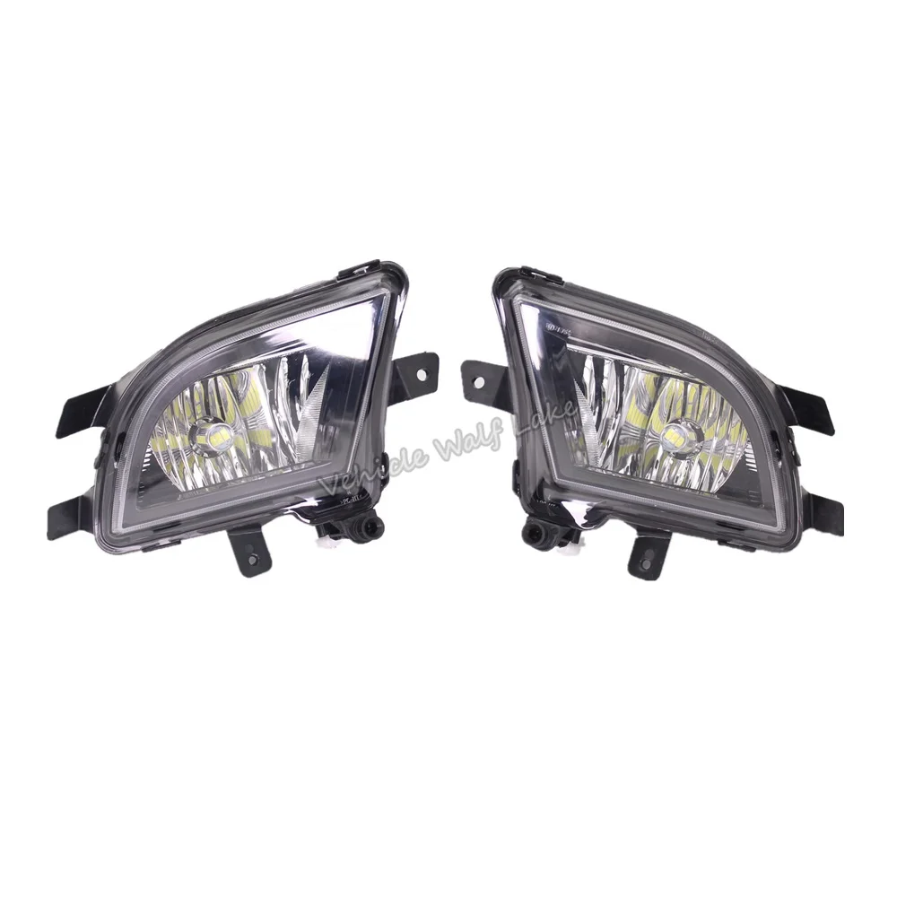 LED Car Lights For VW Jetta MK6 2015 2016 2017 2018 Car Front Bumper LED Fog Light Fog Lamp + Wire + Fog Light Grille Cover Kit