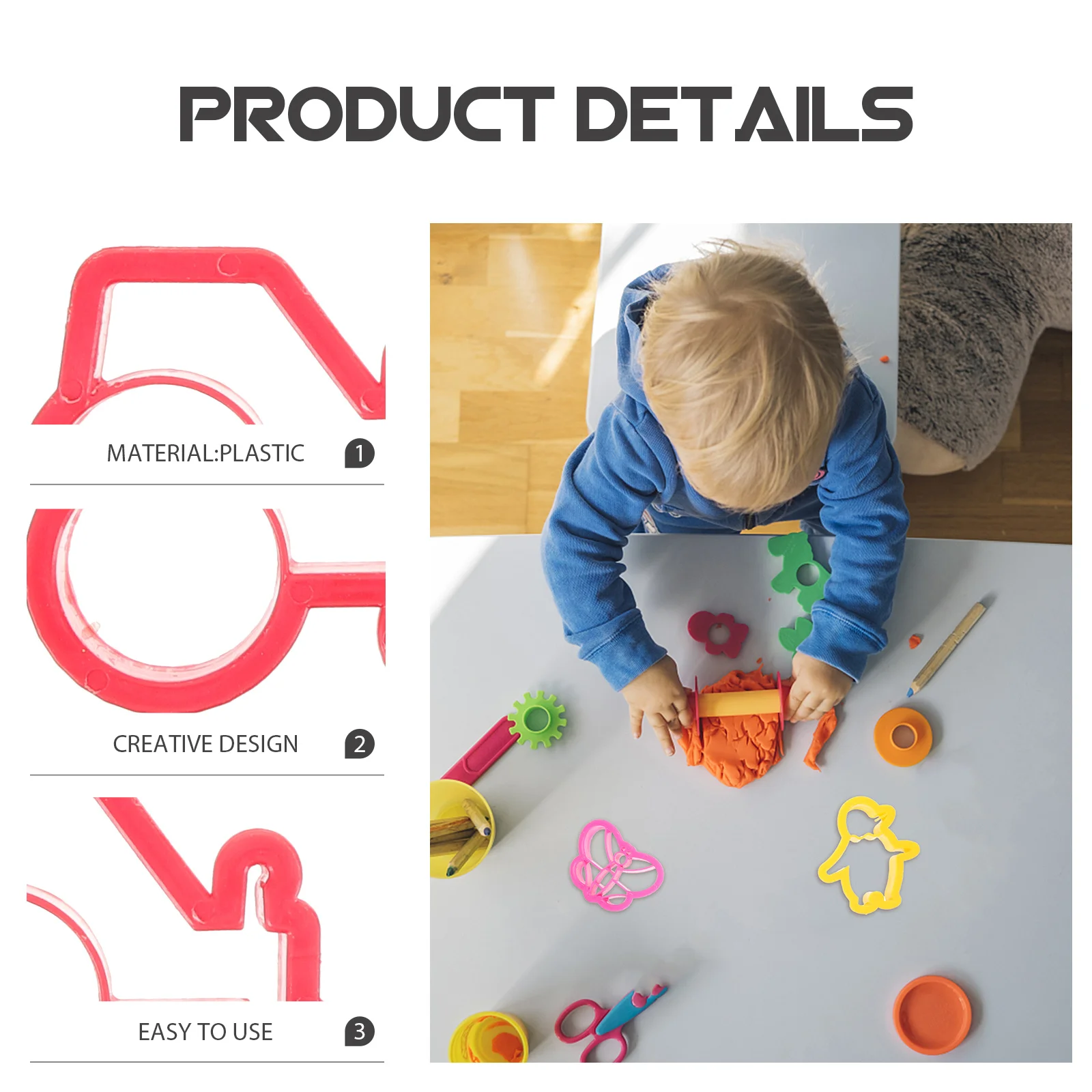 

8Pcs Polymer Clay Jewelry Kit Earring Cutter Mold for DIY Crafts Supplies Polymer Clay Mold for Jewelry Earring DIY Tools