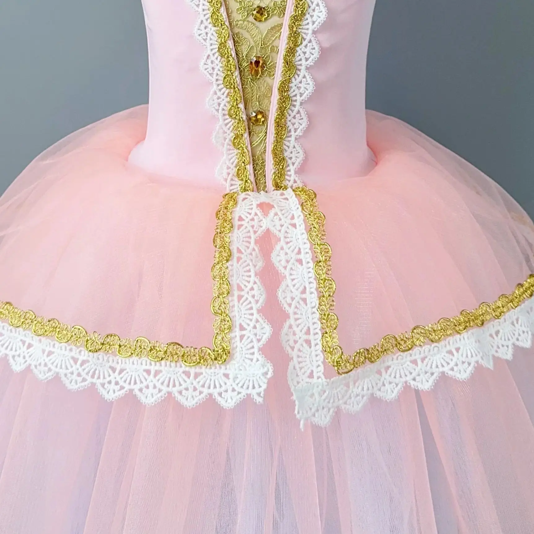 Kids Professional Romantic Tutu Long Tulle Tutus Ballet Dress Girls Ballerina Party Dress Women Children Ballet Dance Costumes