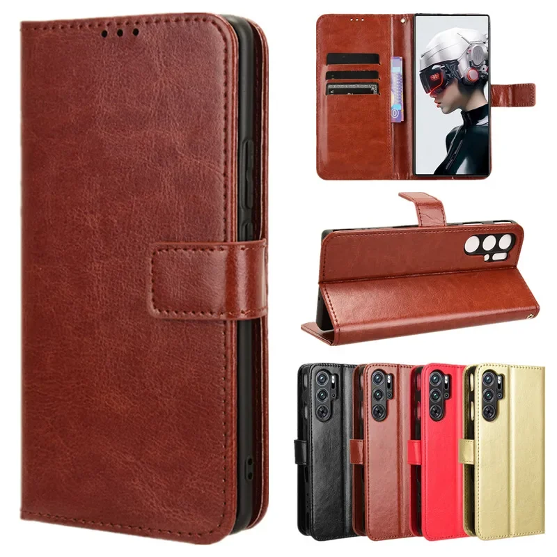 Flip Case For ZTE Nubia Red Magic 9 Pro 8 Pro Plus 7 7S 6 6S