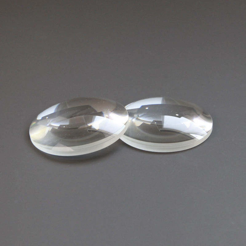 High-Precision White Glass Double Convex Lens Brackets for 25.4mm Diameter Quartz Material Focusing
