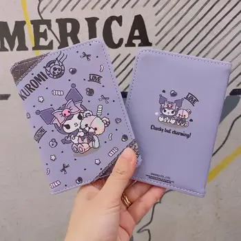 Sanrio roztomilý kreslený držák pasu ochranný kryt kuromi hello kitty cestovní lístek multifunkční úložný sáček na dokumenty 8 nejlepší prodej Kryt demonstrace Sanrio - №2
