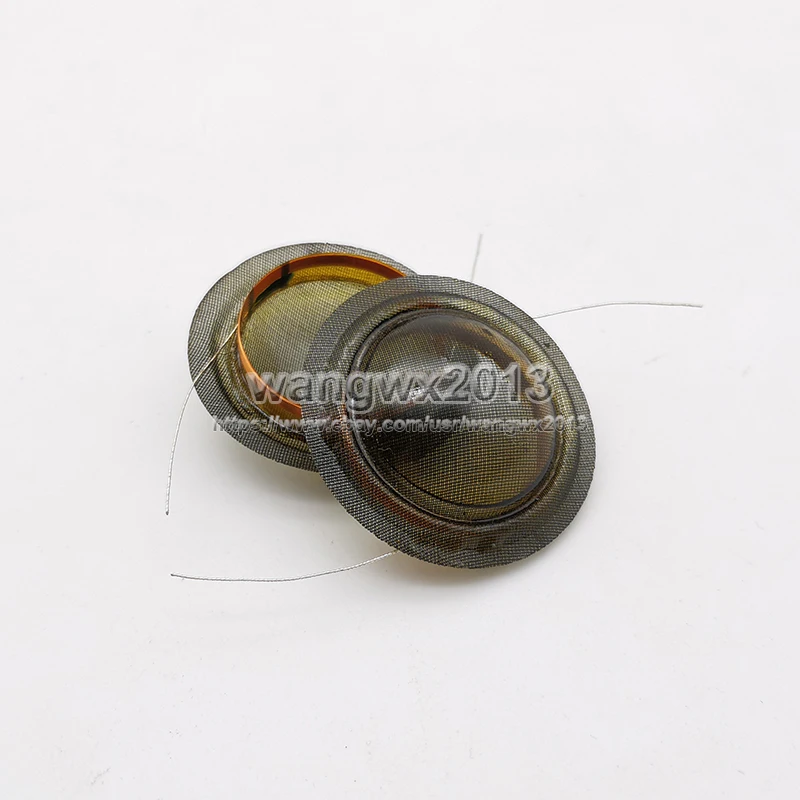 2pcs 25.9mm 트위터 보이스 코일 혼 스피커 트레블 반투명 사운드 필름 다이어프램 드라이브 헤드 수리 부품