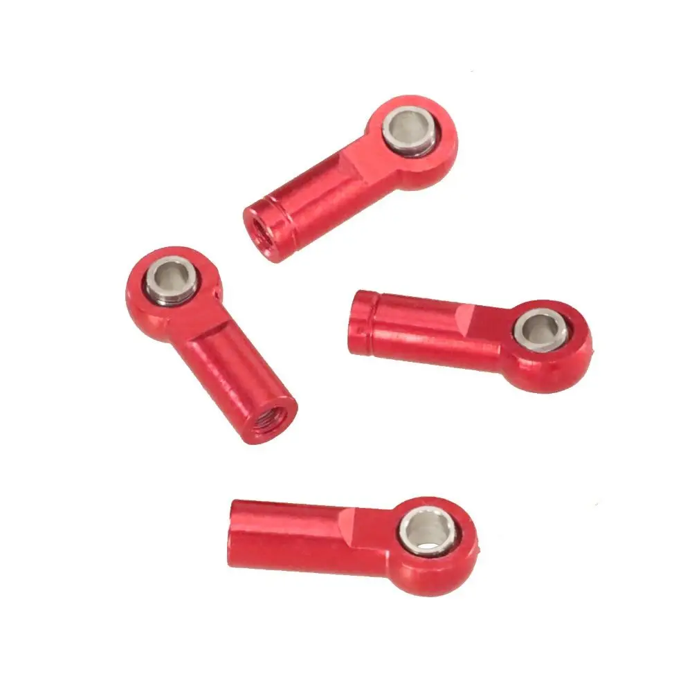 5Pcs Aluminum Alloy M2.5 Rod End Ball Head Joints Holder Tie Head Length 19mm Multicolors Right-Hand Screw Ball head hole 2.5mm