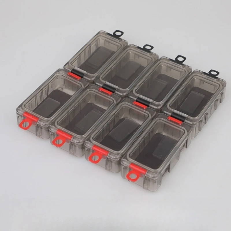 

Glow-in-the-dark Fishing Tools Box Waterproof Tackle Boxes for Storing Fishing Accessories Freely Assemblable Mini Storage Box