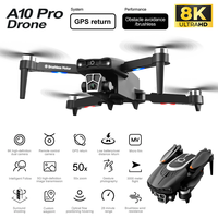 2024 New A10 PRO Mini Drone 8K Professional Obstacle Avoidance 6K DualHD Camera 5G Brushless Motor Foldable Quadcopter Gifts Toy