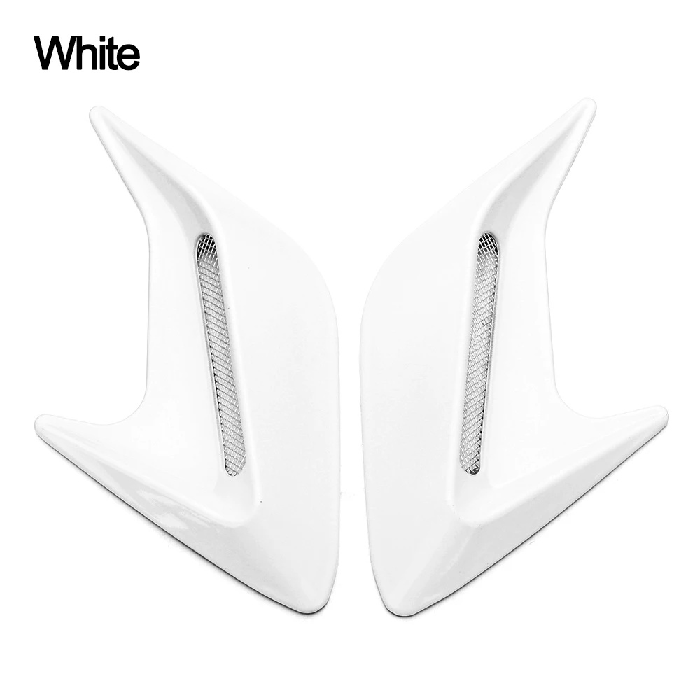 1 pair Decoration Auto Air Flow Intake Simulation Car Stickers Air Inlet Side Vent