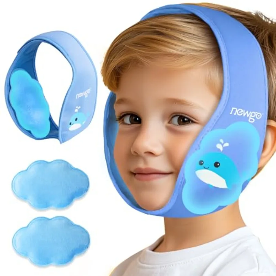 

Tonsillectomy Ice Pack for,Wisdom Teeth Ice Pack Head Wrap for Tonsil Recovery, Cavities, Tooth Extraction Pain Relief, Head Ci