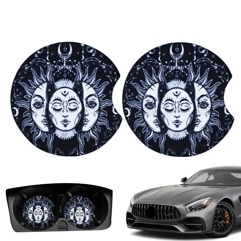 Car Cup Coaster Reusable Universal Noble Coaster With Sun Goddess Automotive Cup Holders For Dining Room Dormitory Car Living