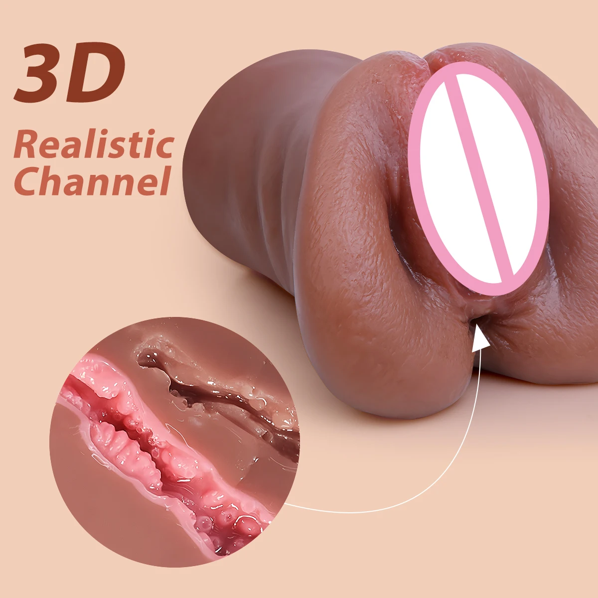 3 في 1 المهبل الاصطناعي ذكر الاستمناء كأس واقعية المهبل الحقيقي الفم المهبل الشرج سيليكون الحمار الجنس لعب للرجال الاستمناء