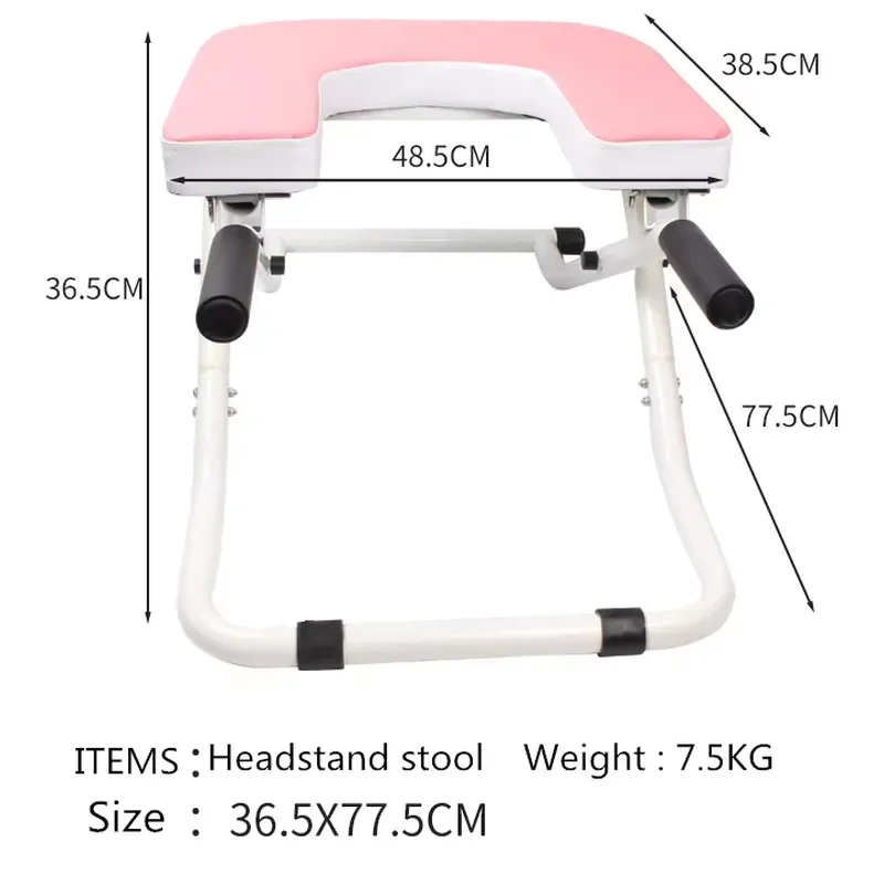 Metal Inversion Chair Adjustable Yoga Stand for Shoulder Balance Core Strength Training Home Gym Fitness Equipment Exercise