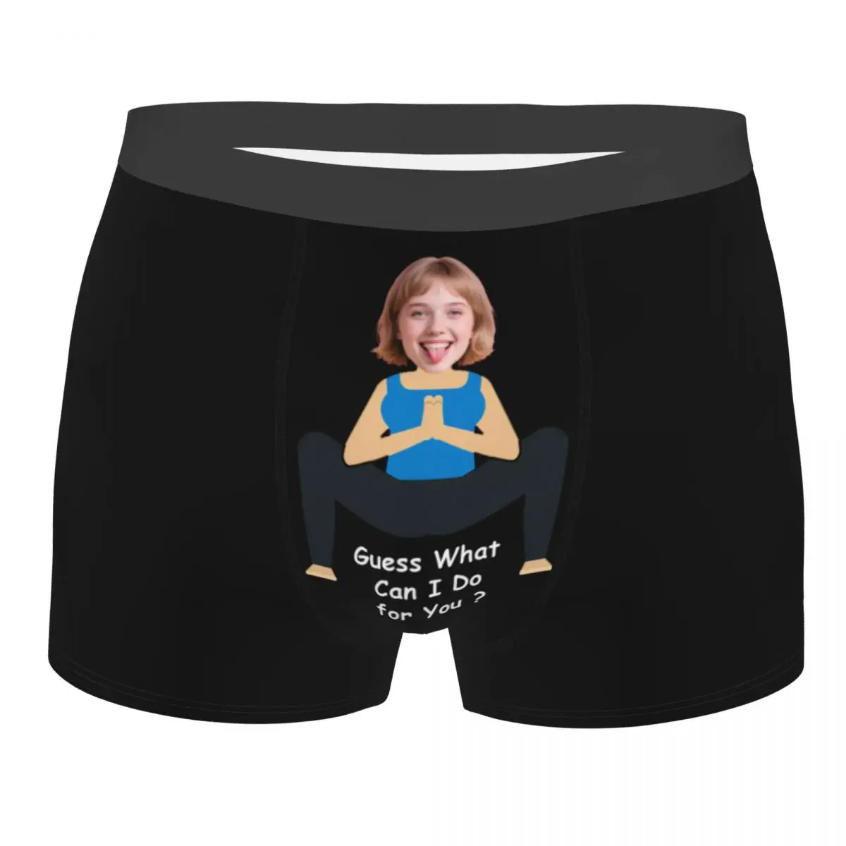 Personalized Face Photo Custom Boxers Briefs Men's Stretch Underwear Valentine's Day Birthday Gift For Husband Boyfriend