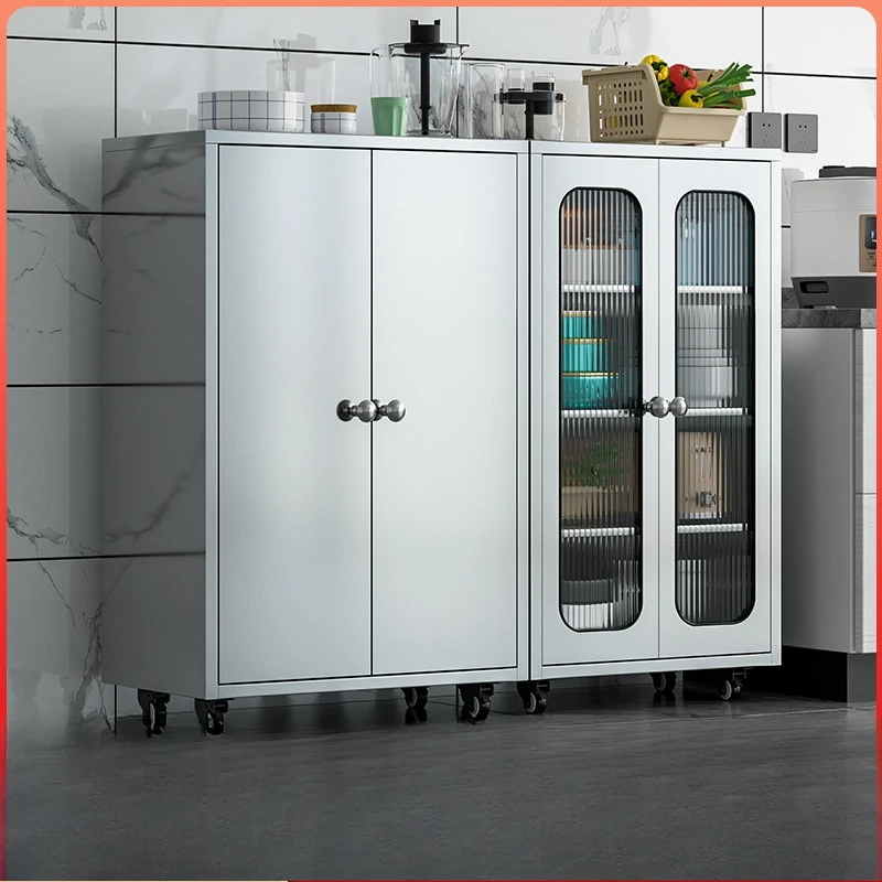 

304 stainless steel kitchen cupboard dining side restaurant locker storage kitchen cabinet rural household pot storage cabinet