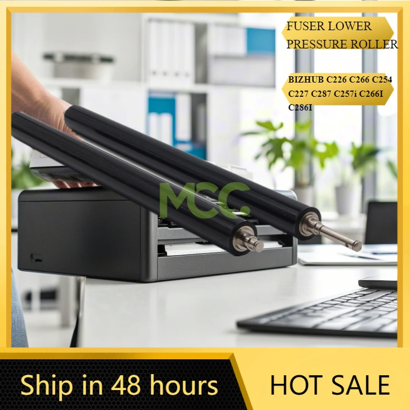 

1X TOP QUALITY LOWER FUSER PRESSURE ROLLER FOR KONICA BIZHUB C226 C266 C254 C227 C287 C257i C266I C286I