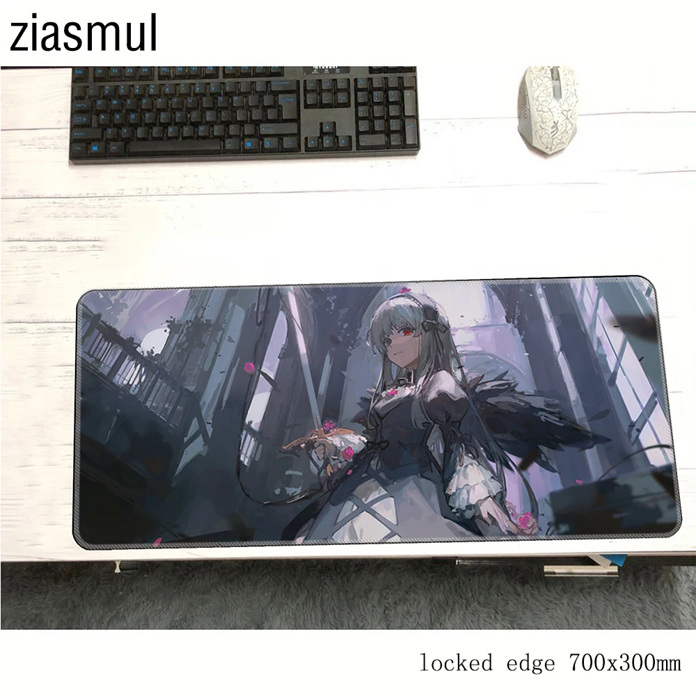 Rozen Maiden Mouse Pad Gamer Home HD Large Desk Mats Mouse Mat MousePads Laptop Anti-slip Gamer Natural Rubber Carpet Mice Pad