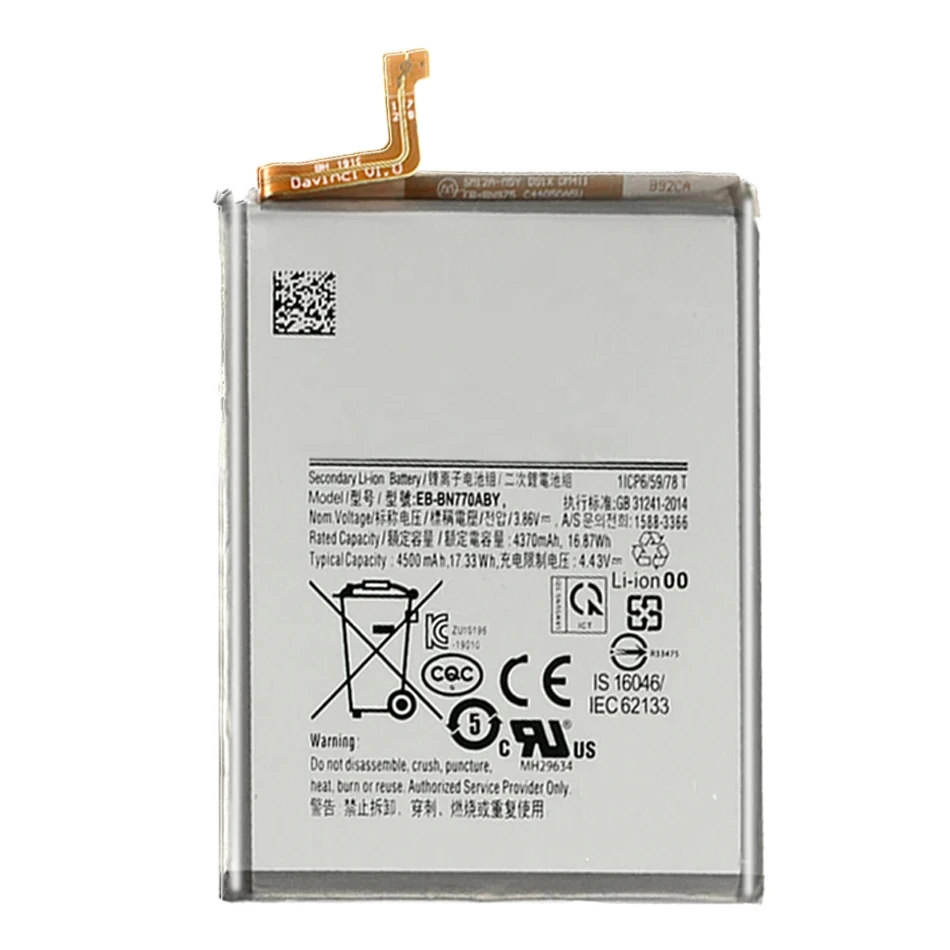 Battery EB-BN770ABY 4500Mah For Samsung Galaxy Note 10 Lite High Capacity Bateria + Tools