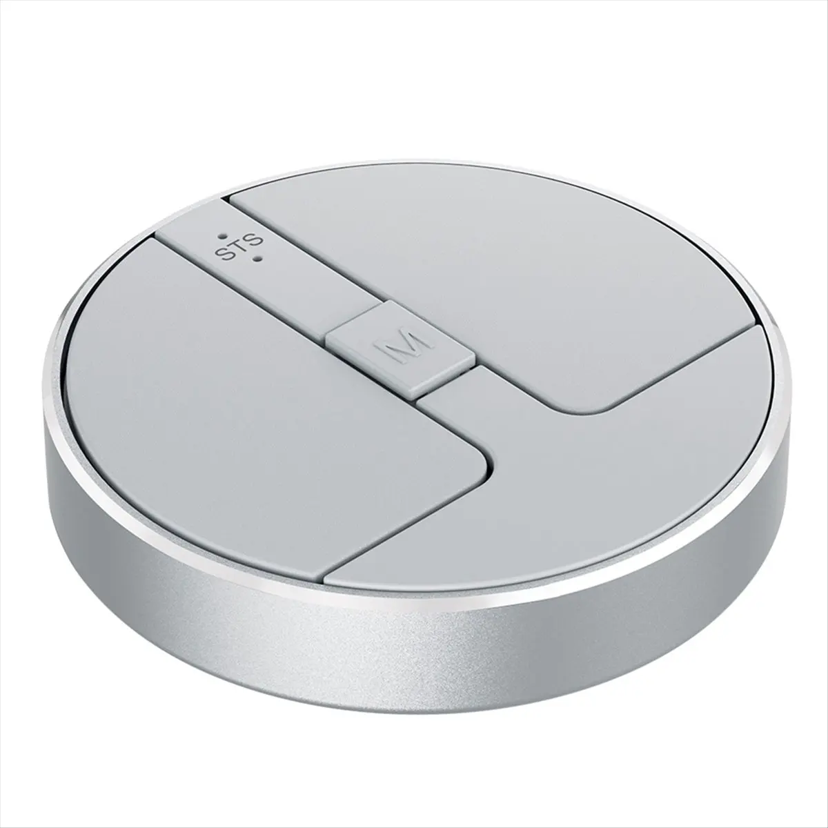 

Ультратонкая беспроводная компьютерная мышь, 3 режима, BT/2,4G/USB, мини-емкостная мышь для ПК, ноутбука, настольного компьютера, серебристая