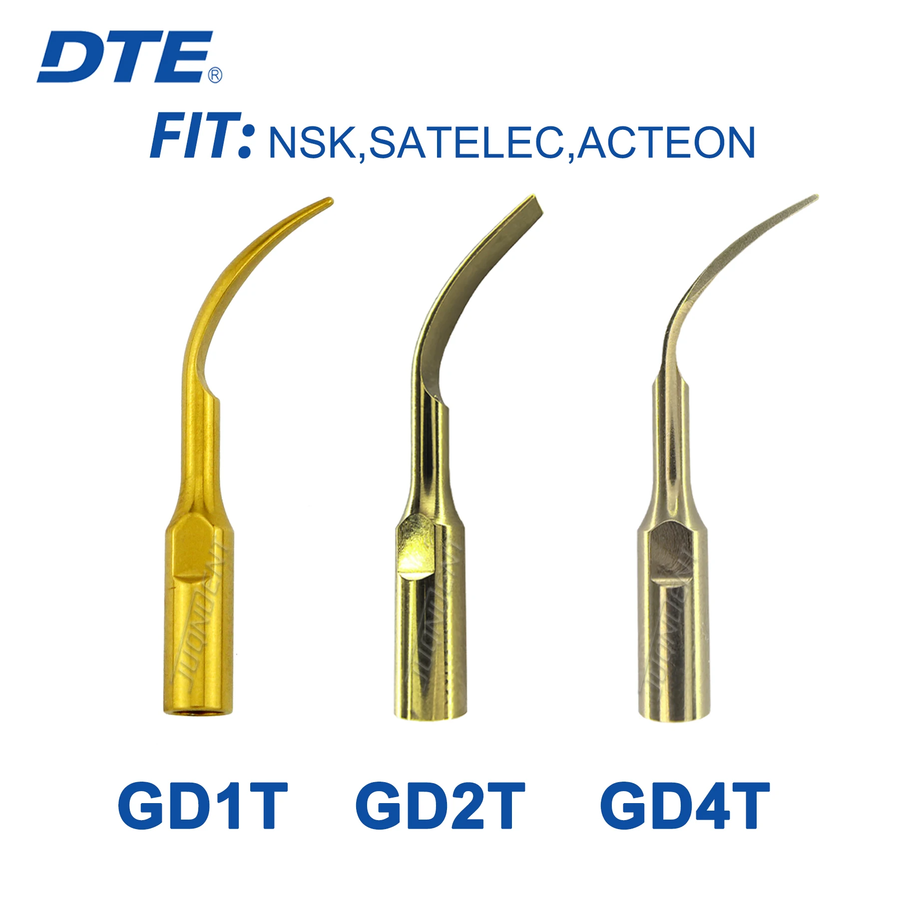 Woodpecker DTE Dental Ultrasonic Scaler Tips For Scaling Tips Gold GD1T GD2T GD4T Fit SATELEC ACTEON NSK Scaler Handpiece