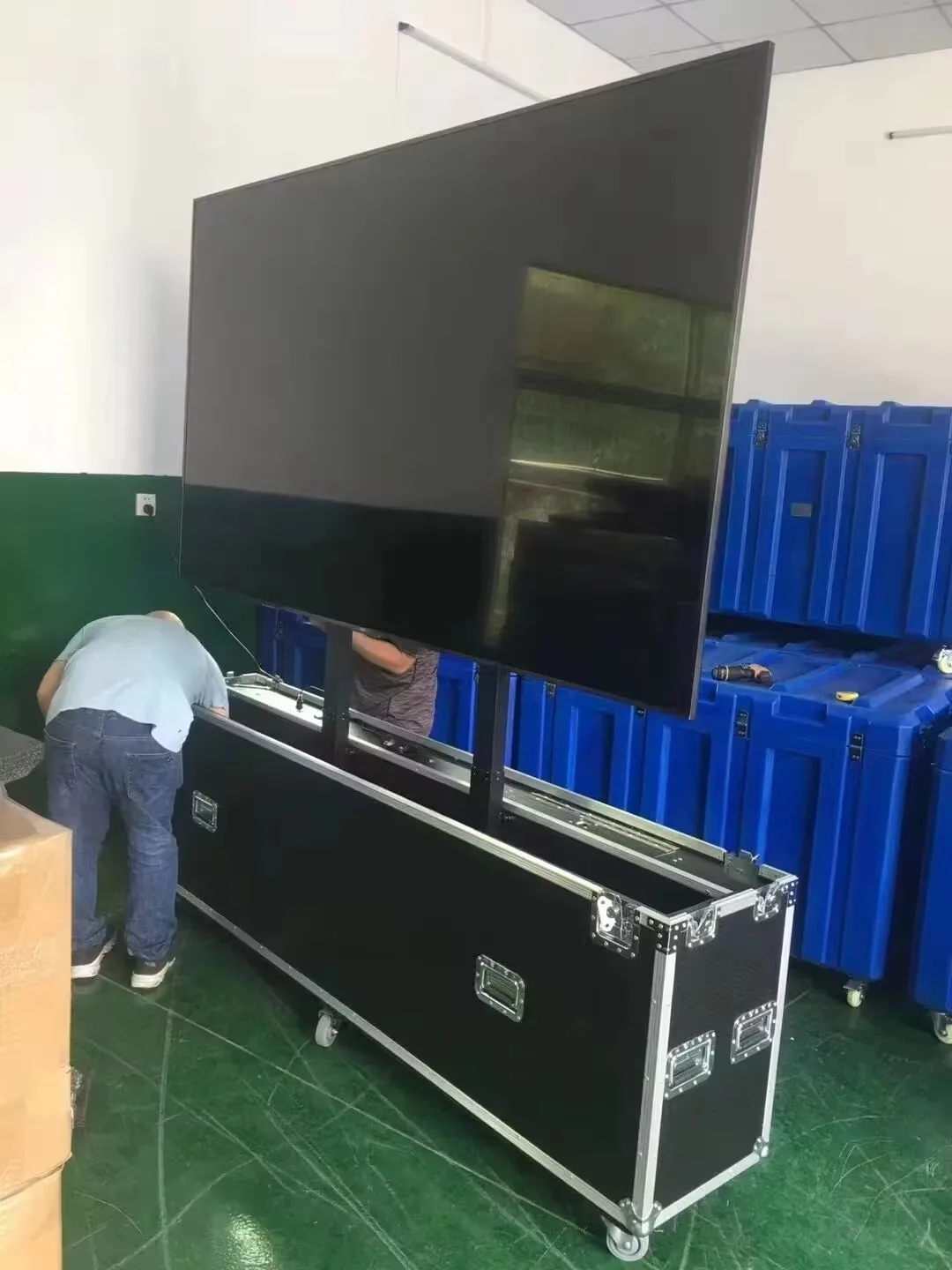 STLF Motorized TV Lift for 32 to 70 Inch Height Adjustable TV Stand and Floor Mount with Remote Control Automatic Lift TV Bracke