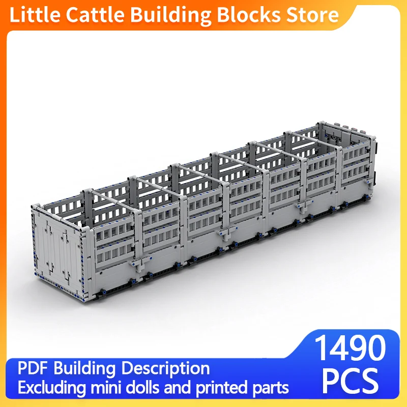 City Car Model MOC Building Bricks Heavy-Duty Fence Carriage Modular Technology Gifts Holiday Assemble Toys Suit Display