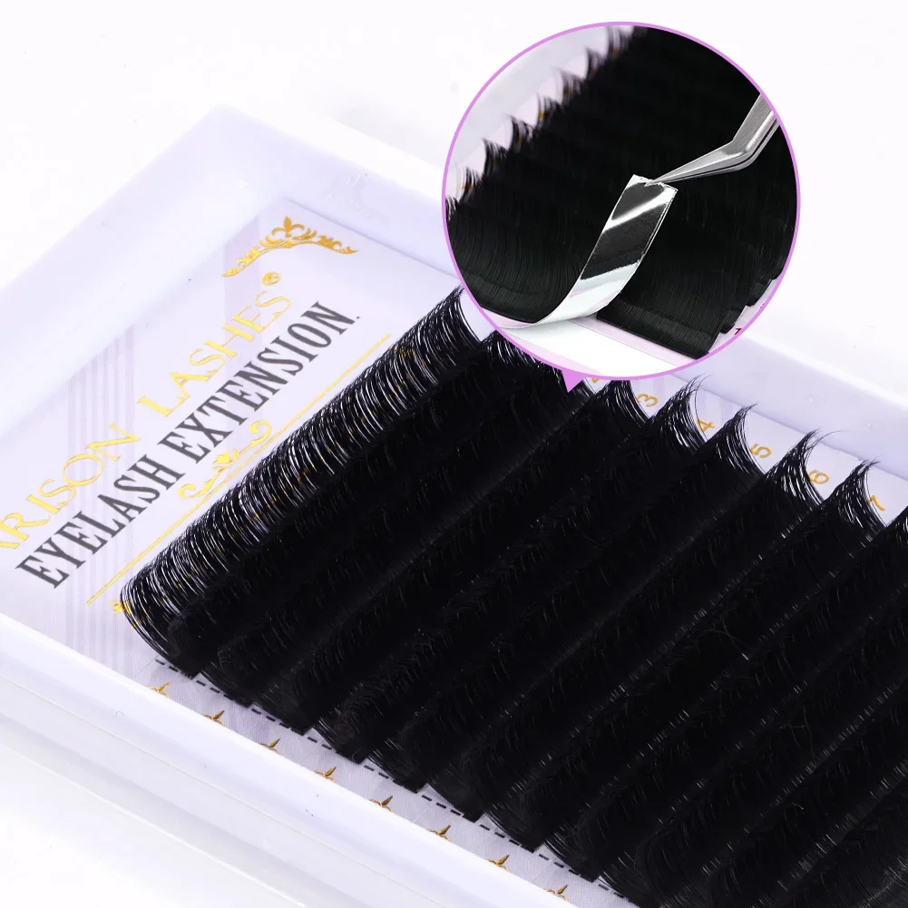 ARISON L/M/cc/dd 8-18mm Easy Fan Lash Extensions Bloom Eyelash Extension Austomatic Flowering Fast Fan Self-Making Volume Lashes