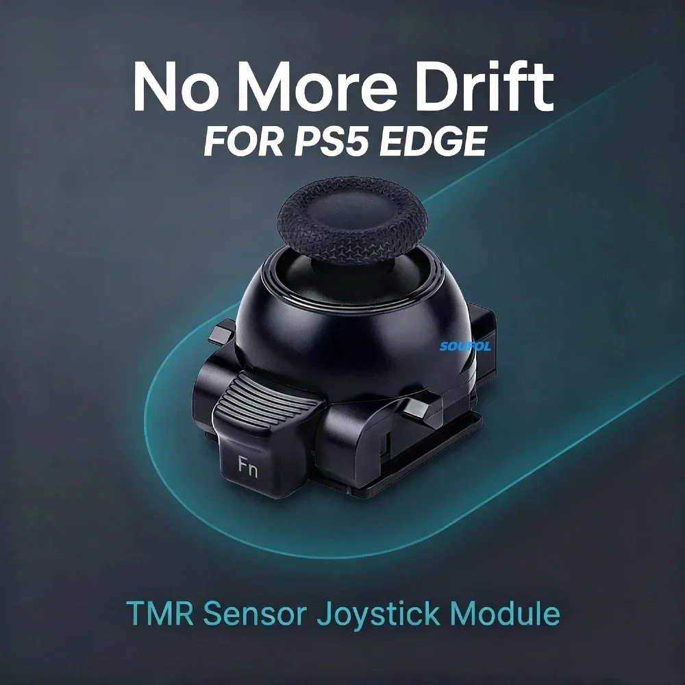 K-Silver JS13PRO+ TMR Sensor Joystick for PS5 Edge, Anti-Drift Analog Rocker Replacement High Precision Gaming Thumbstick Module