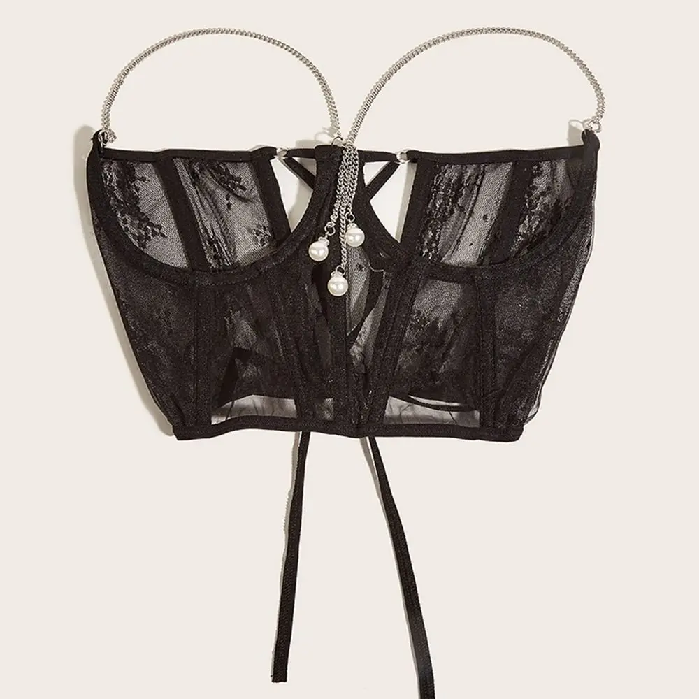 ใหม่โพลีเอสเตอร์เอวรัดตัวลูกไม้โปร่งใสลูกไม้กระชับสัดส่วนเข็มขัดผูกสายรัดแฟชั่นยืดหยุ่นรัดตัวผู้หญิง